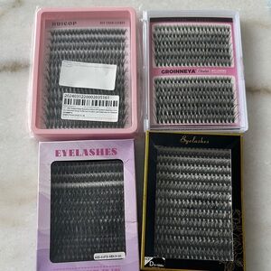 Assorted Eyelash clusters 4 sets